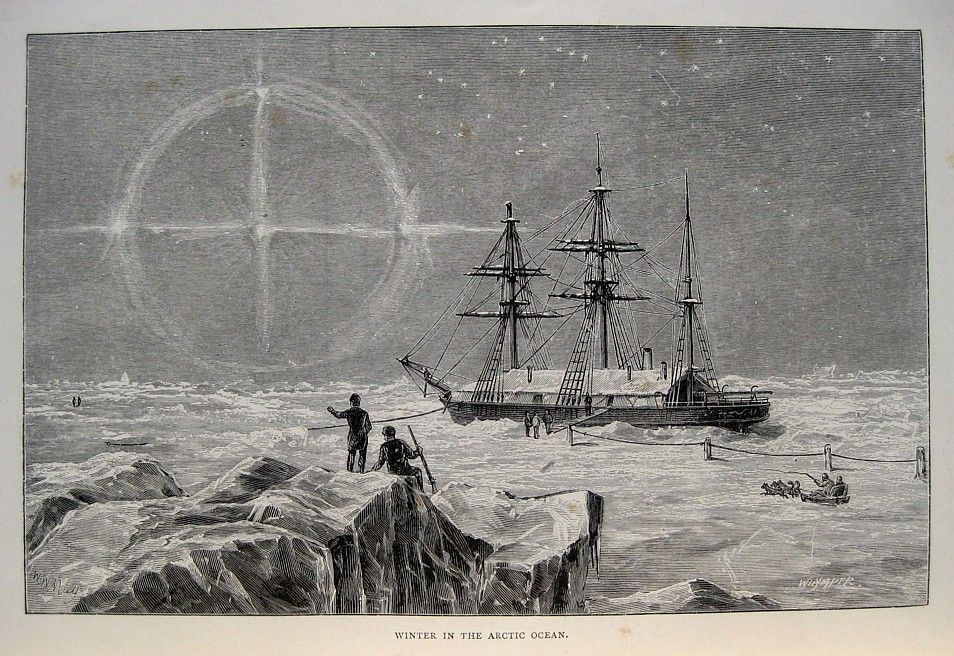 Antique SEA PICTURES Shipwreck OCEAN 1880 Maritime SHIPS Exploration