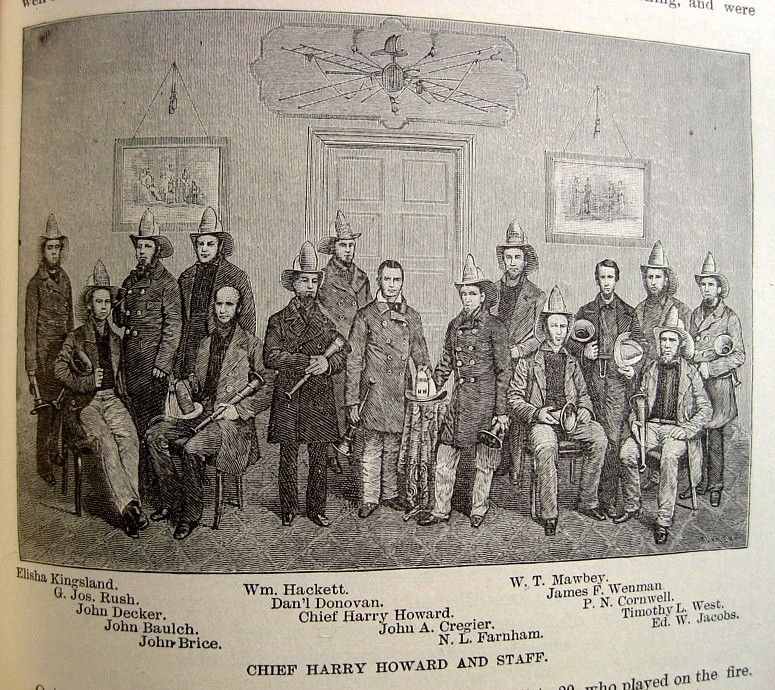 1887 Antique NEW YORK CITY FIRE DEPARTMENT NYFD HISTORY Firefighting