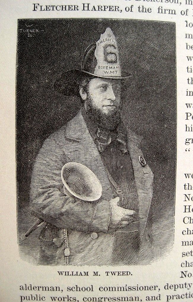 1887 Antique NEW YORK CITY FIRE DEPARTMENT NYFD HISTORY Firefighting