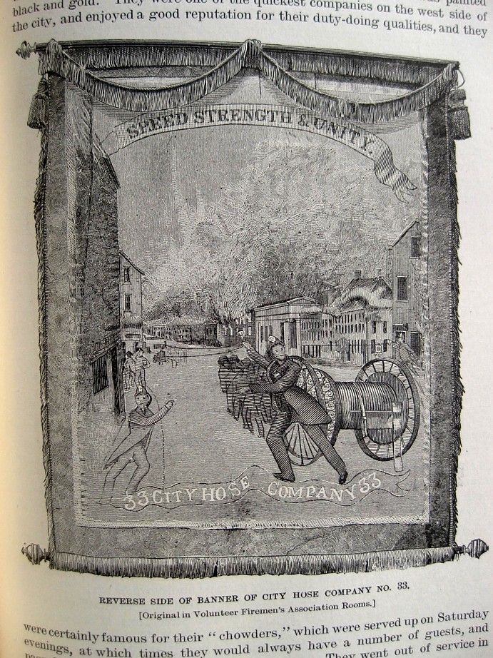 1887 Antique NEW YORK CITY FIRE DEPARTMENT NYFD HISTORY Firefighting