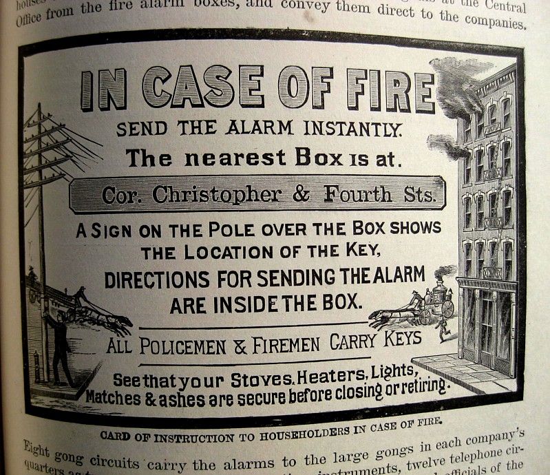 1887 Antique NEW YORK CITY FIRE DEPARTMENT NYFD HISTORY Firefighting