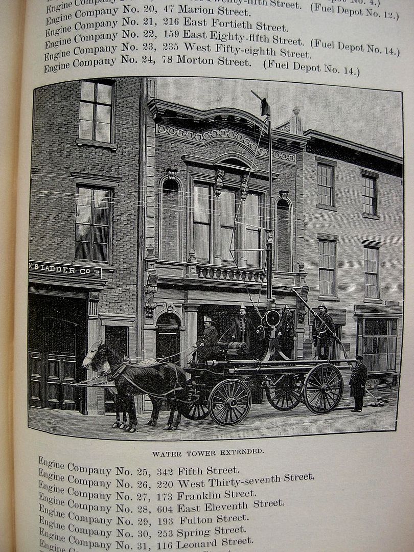 1887 Antique NEW YORK CITY FIRE DEPARTMENT NYFD HISTORY Firefighting