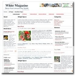 White Magazine Premium Theme by Blogging-Inside WhiteMagazine 40+ Best Wordpress Themes Release on January 2010