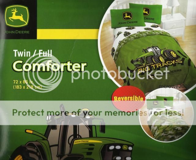 10p JOHN DEERE Tractor FULL COMFORTER SHEETS SHAM DRAPES SET Camo