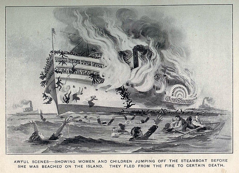Image result for STEAMBOAT FIRE IN NEW YORK IN 1904